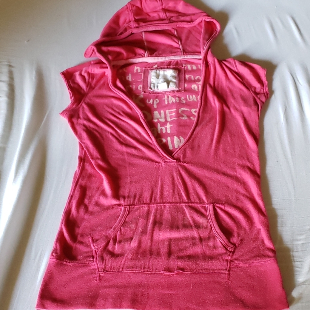 American Eagle Hooded Tshirt Medium